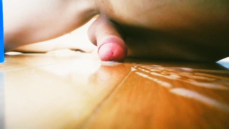 Glassofsperm: Teen boy rubs on the floor