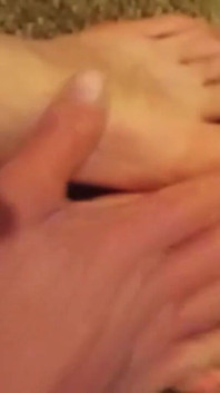 Rubbing and Playing with My Toes