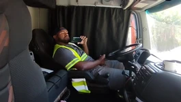 Lunchtime, Alone Inside the Truck.