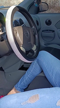 With High Heels and Pedal Pumping I Have a Big Squirt in My Pants