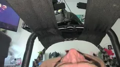 Cara montando coño