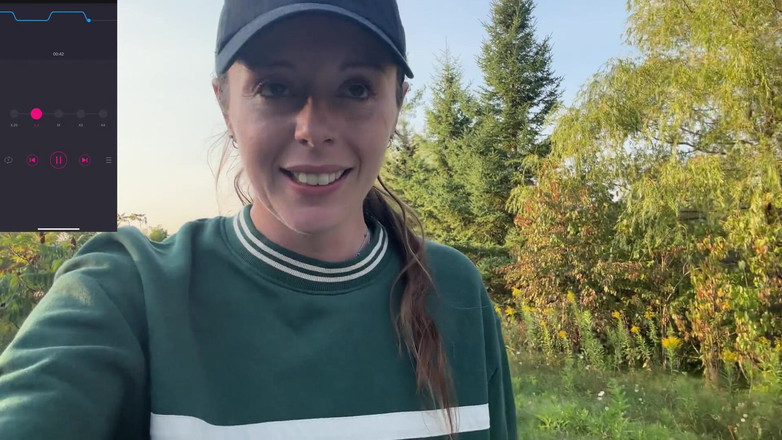 Nadia Foxx: Risky Trail Walk with My Lush!