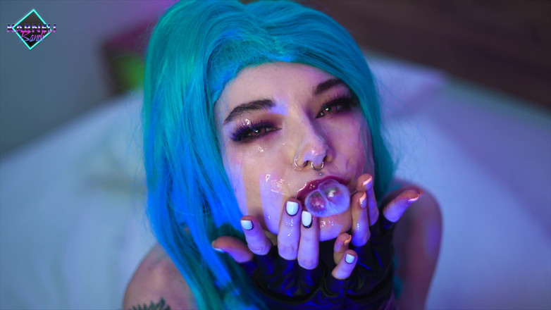 Karneli Bandi: आकर्षक बेब Jinx बड़े डिल्डो मज़ा है। Karneli Bandi