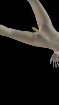 动画 3D 色情 - 非常漂亮的女孩用香蕉自慰直到高潮