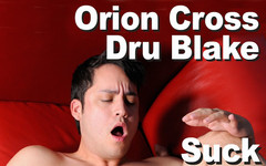 Picticon gay & male: Orion Cross和dru blake吮吸肛交射液