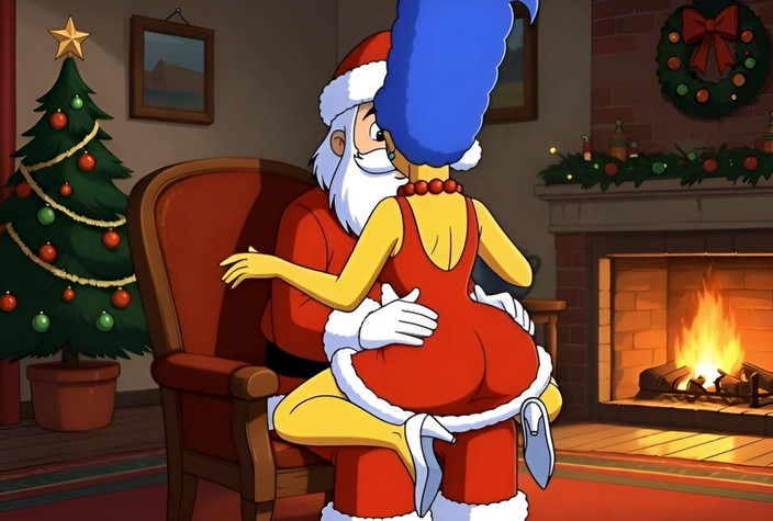 Octopussy Lovers Club: Santa Claus mengongkek suri rumah berkahwin Marge Simpson pada Hari...