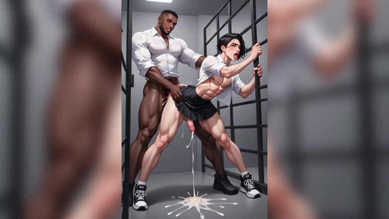 AI gay porn: Bbc fute fundul femboy ejaculează