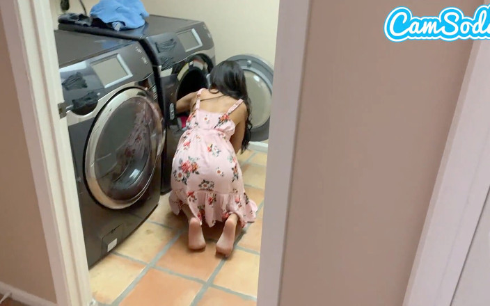 CamSoda: Stepbro Spies on Me Doing Laundry, Steals My Panties &amp; Fucks...