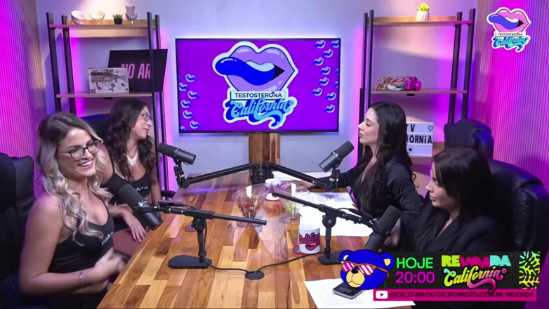 California TV: Două hotties într-un spectacol de vorbe murdare - Bruna Carlos și Luciana Picchi