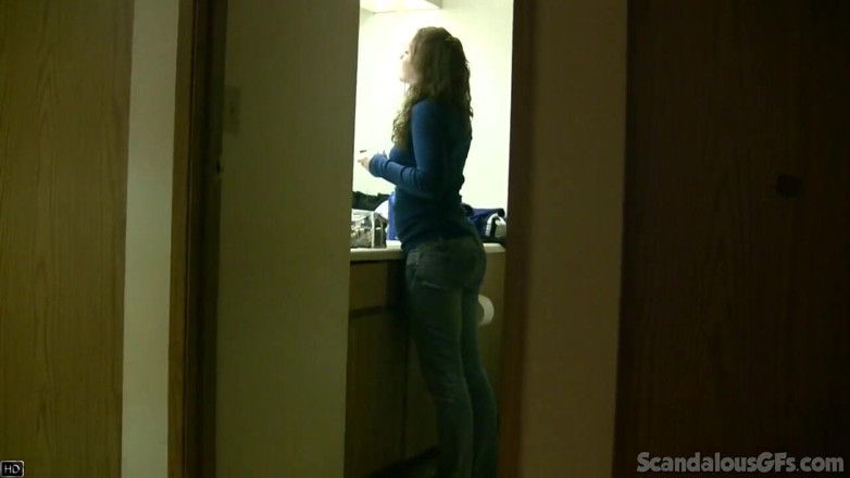 Scandalous GFs: Sexy busty chick gets fucked hardcore by lover