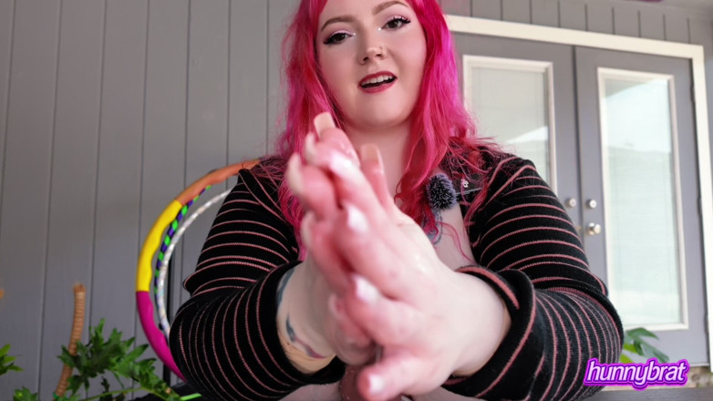 Hunnybrat: Peeping Neighbor Garden JOI W/ Big Tits &amp; Cumshot