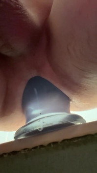 Ass Test with a Huge Plug