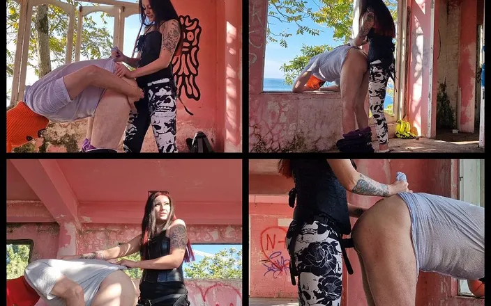 Dominatrix Nika: Strapon in an Abandoned Building