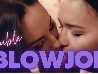 Lilu Moon: Lilu Moon & Sasha Sparrow thổi kèn đôi con cu to pov