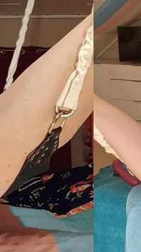 Ts Lilly Sophie büyük göğüsleri ve sert kızları ve sevimli götüyle oynuyor ta ki sling'e boşalana kadar