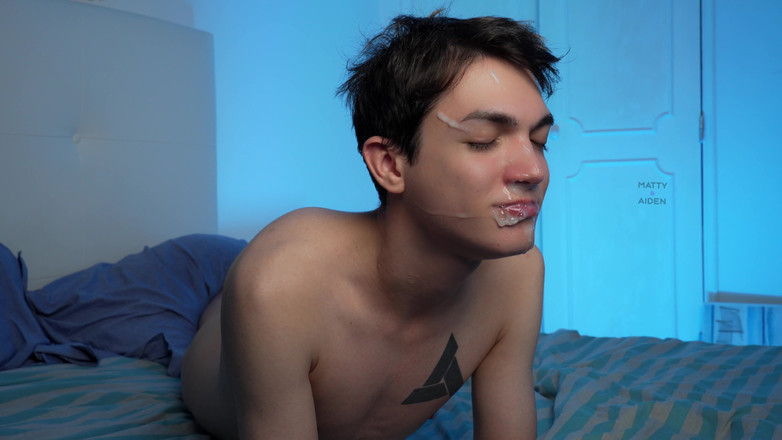 Matty And Aiden: Facefucking My Twink Friend to Cum in Mouth