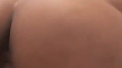Ebony tattooed teen Isabella Pena sucks and fucks for hot cum