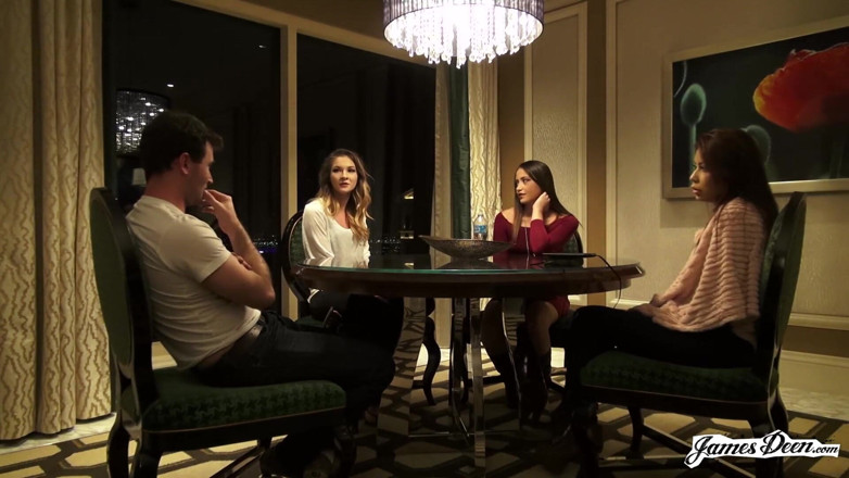 James Deen: Avi Love, Bambi, Sami Parker in un'azione di gangbang al...