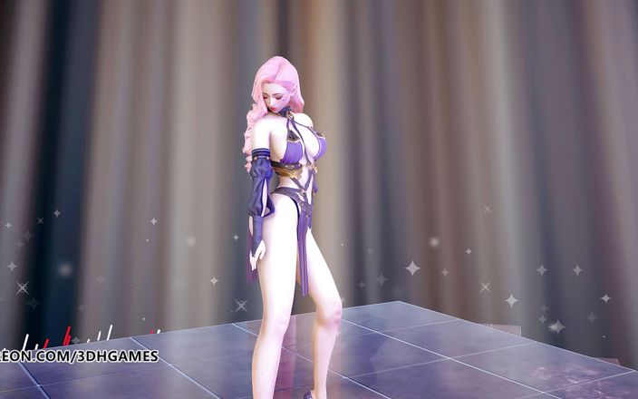 3D-Hentai Games: Wisin y Yandel - sigue a la líder Seraphine en striptease...