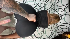 White Boy Made My Black Pussy Cream Through a Hole in My Tight Yoga Pants