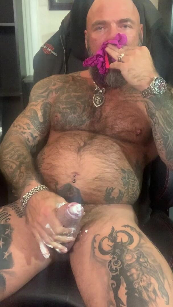 MasculineJason - Jason Collins: Masturbating with your wifes thong!