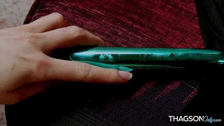 THAGSON ONLY: Skinny Babe Fingers Her Tight Pussy to Orgasm