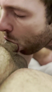 Bouncing on Huge Bear Dick
