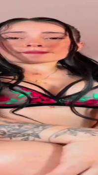 The Flowers of the Bra Look Perfect on My Nipples