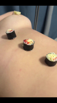 Van welk soort gerechten eet je sushi? Wil je ze van me eten?
