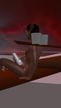 Porno gay 3d animato - solo uomo nero che inserisce giocattolo nel culo e masturbazione con la torcia