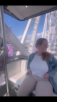 At the Carnival Flashing My Tits