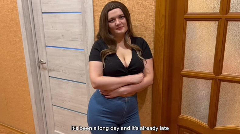 Katybigcherry: The Stepson Fucked the Stepmother with Big Tits While the...
