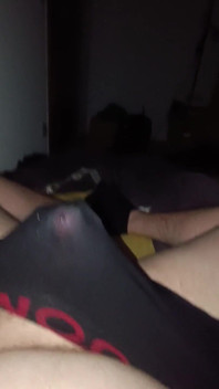 Chubby Boy Cumming in Black Undies