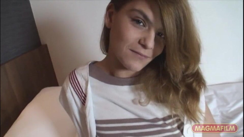 Magmafilm: Long-haired Brunette with Slim Body and Fuck-ready Ass