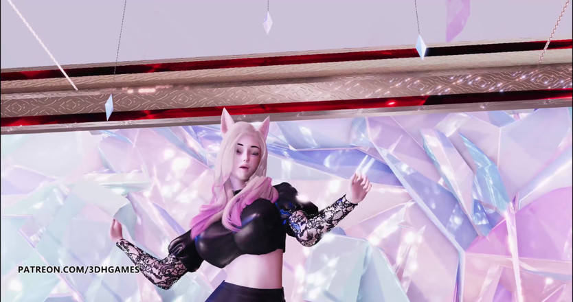3D-Hentai Games: GFRIEND - Mago Ahri Kda hot striptease 4K 60FPS
