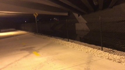 Big Dick: Streaking naked under the bridge at night - Big dick outside