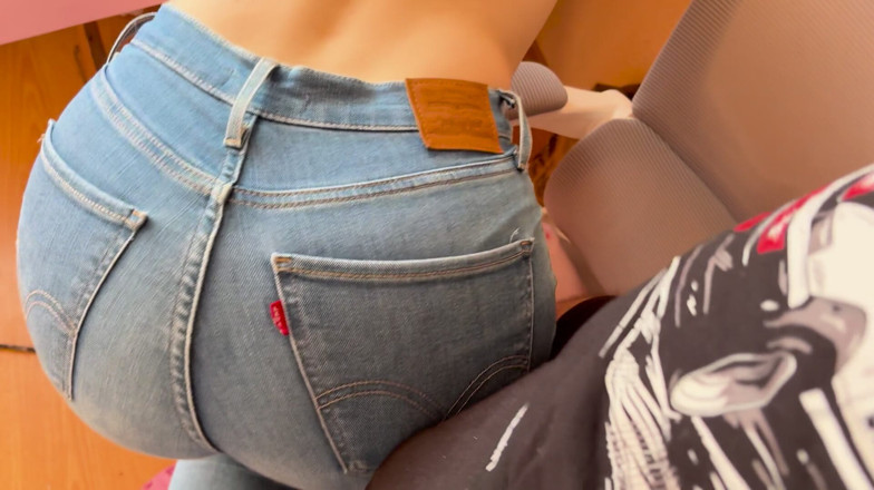 Spacenintenda: Hard Dry Hump in Tight Jeans Tutor Cum in Boxer