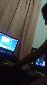 Stepmom Comes to See What I'm Doing on the Computer