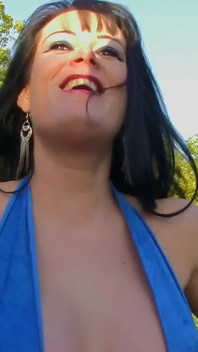 Filthy Brunette Slut Breaks Multiple Offences by Pissing Outdoor and Sucking Dirty Dogging Cocks