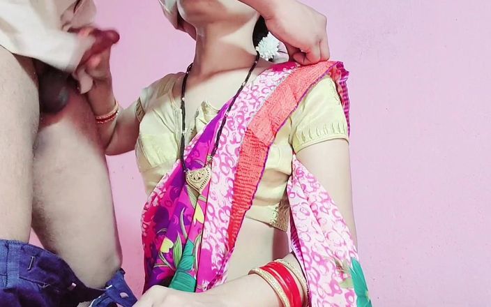 Your kavita bhabhi: Kırmızı sari giyen baldız üvey erkek kardeşinden sikiliyor