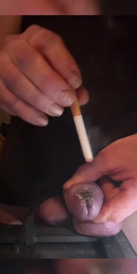 Reto de polla con cigarrillos
