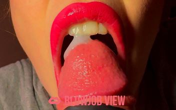 Close up Girlfriend Sucking My Cock with Love Until I Cum Asmr