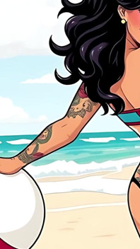 Sexy Tattoo Art Bikini Babes