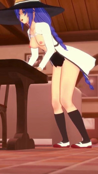 Roxy reibt auf der Tischecke | Mushoku Tensei Hentai