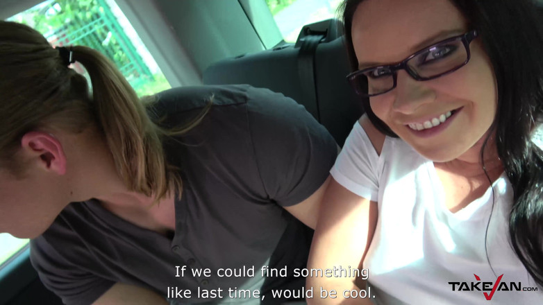 Melone Challenge: Wendy got drilled in a van and decorated with jizz