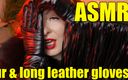 Arya Grander: Cinsel pin up Arya, uzun siyah eldivenli asmr videosu