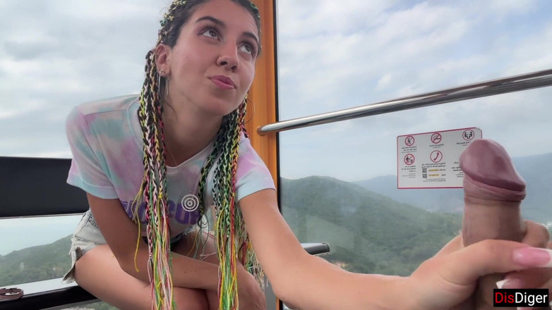 Dis Diger: Otdoor dick parpadeando en la noria - chica extraña ayúdame a...