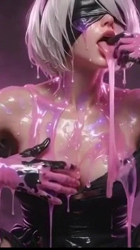 2b Nier automaty pokryté tlustým růžovým slizem - Ahegao kompilace