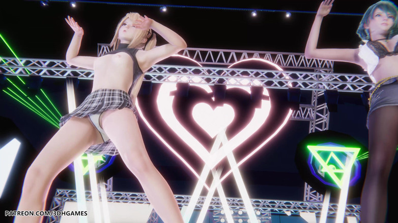 3D-Hentai Games: [mmd] Sluneční světlo Marie Rose Tamaki Sexy striptýz Doa Hentai...