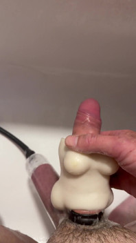 Fucking Sleeve with Huge Cumshot Ending.